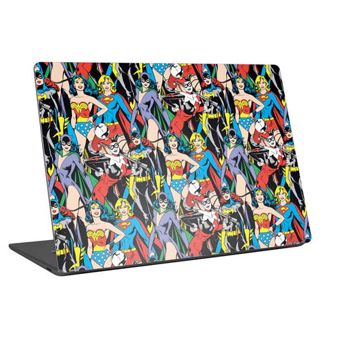 DC Comics Wonder Woman DC Bombshells Characters Pattern Universal Laptop 13in (10.6 x 7.6in) Skin